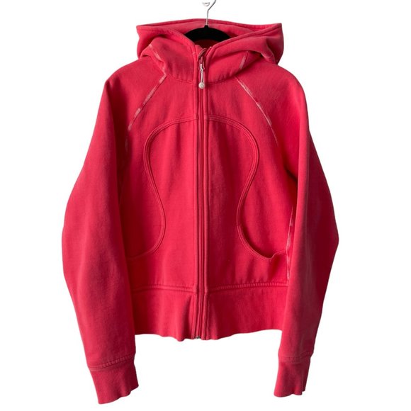 lululemon athletica Tops - Lululemon Athletica Scuba Hoodie Jacket Full Zip Casual Outdoor Hooded Pink 8